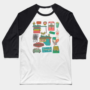 Drive-In Theater Baseball T-Shirt